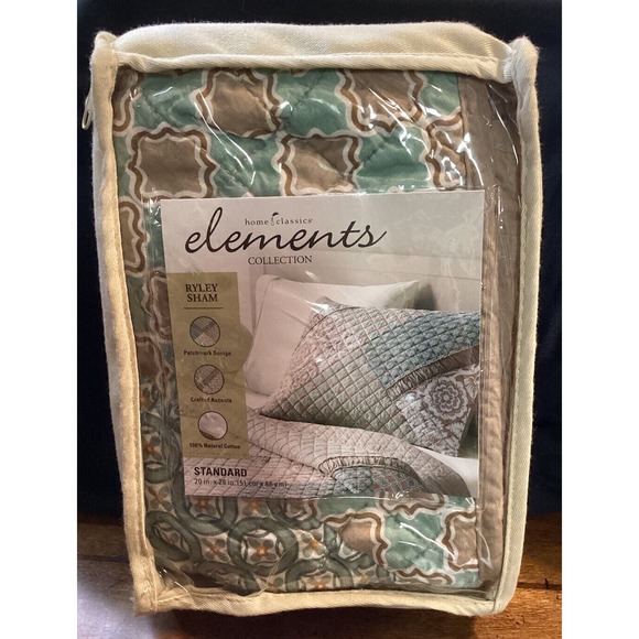 Home Classics Elements Collection Bedding Ryley Standard Sham - Picture 2 of 5